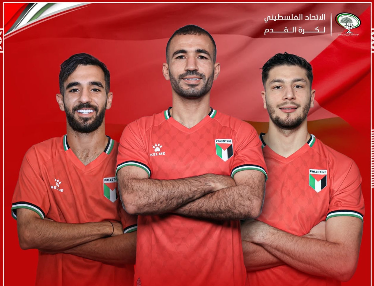Camiseta Palestina Selección Nacional Fútbol Roja 2025 Local