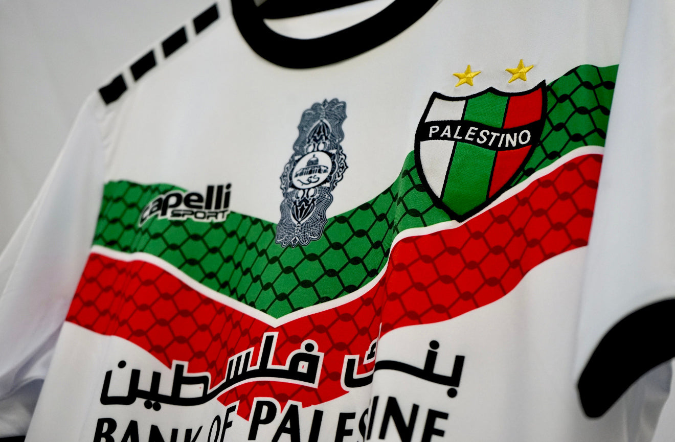 Camiseta Palestino Blanca Chile Fútbol 2023