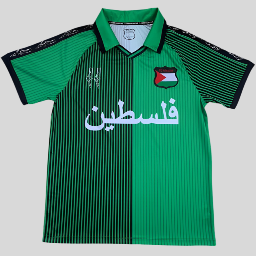 Camiseta Palestina Fútbol 2025 retro verde