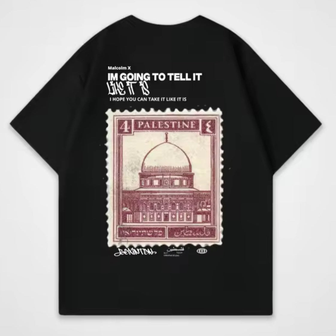 Camiseta negra Palestina