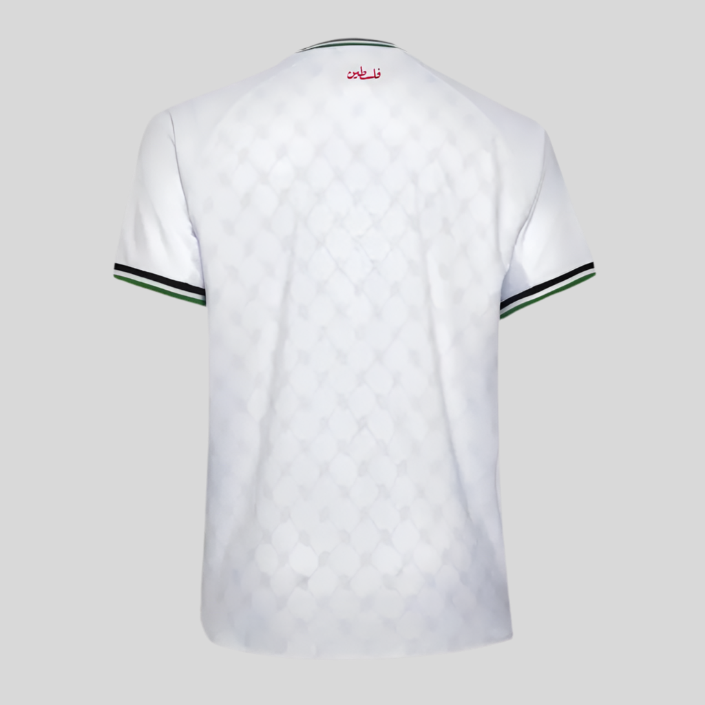 Camiseta Palestina Selección Nacional Fútbol Blanca 2025 Visitante