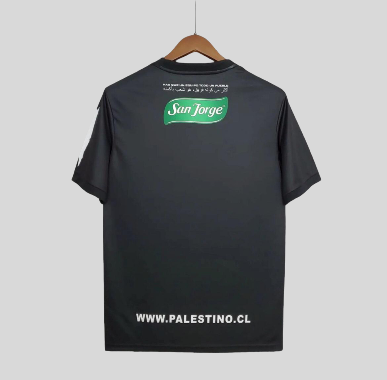 Camiseta Palestino Negra Chile Fútbol 2023
