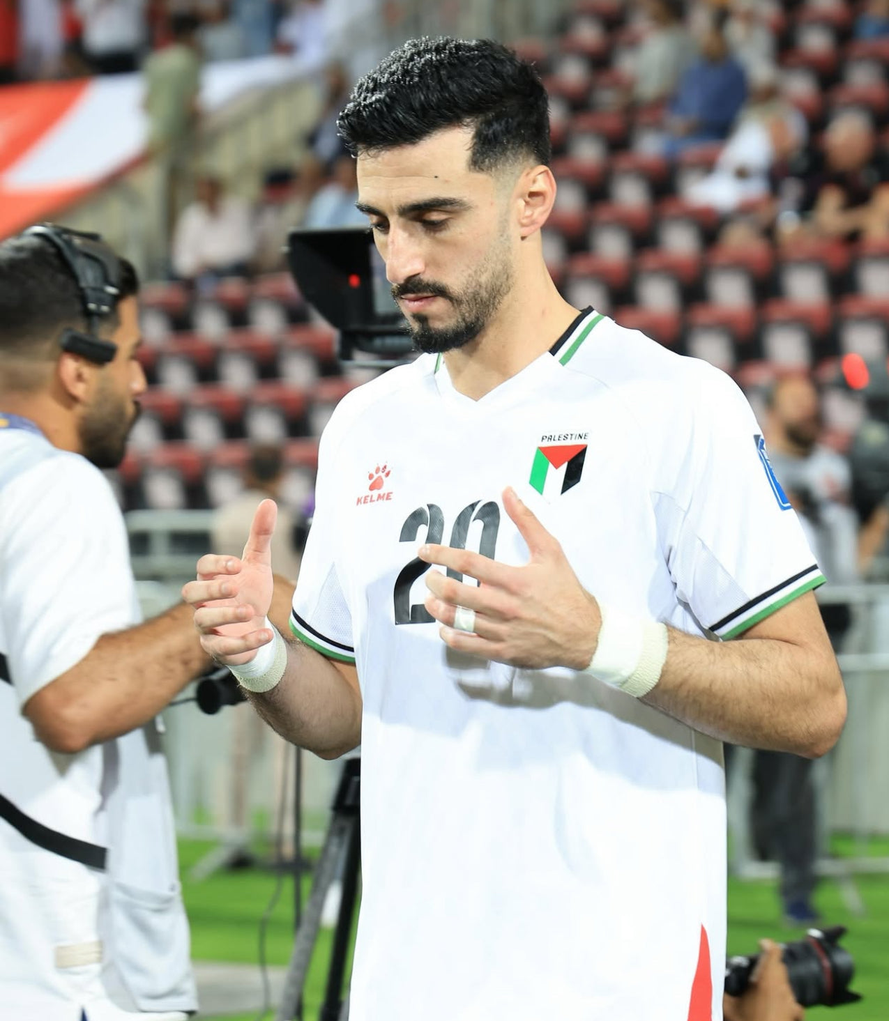 Camiseta Palestina Selección Nacional Fútbol Blanca 2025 Visitante