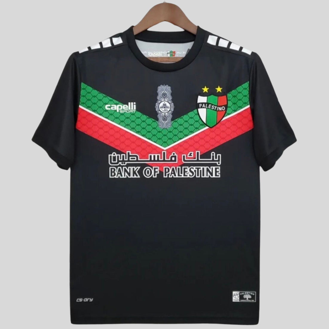 Camiseta Palestino Negra Chile Fútbol 2023
