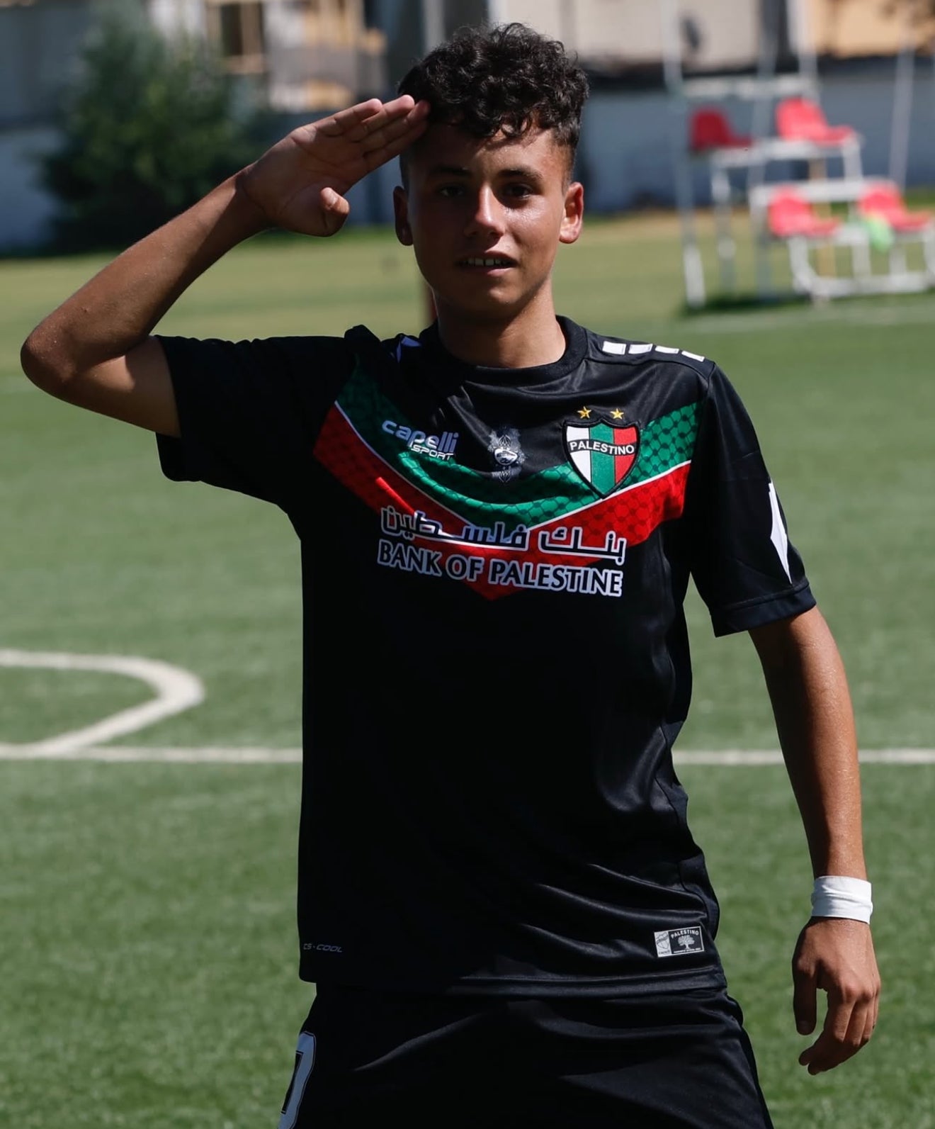 Camiseta Palestino Negra Chile Fútbol 2023