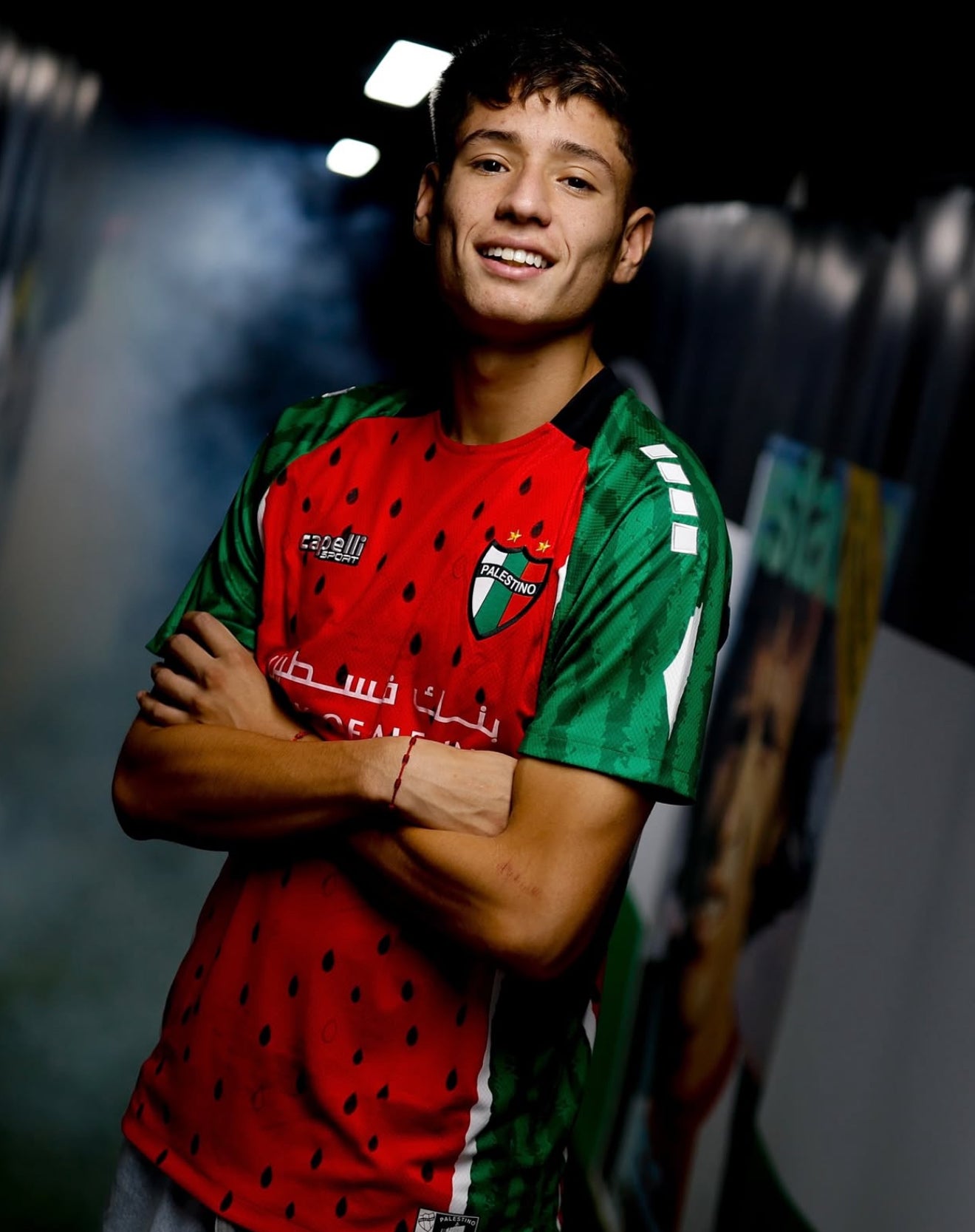 Camiseta Palestino Sandia Chile Futbol 2025