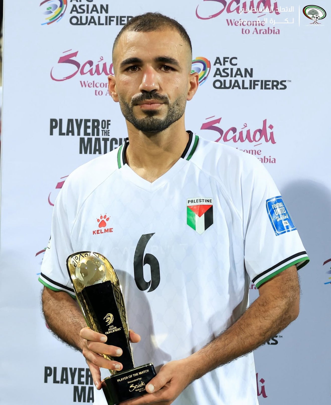 Camiseta Palestina Selección Nacional Fútbol Blanca 2025 Visitante