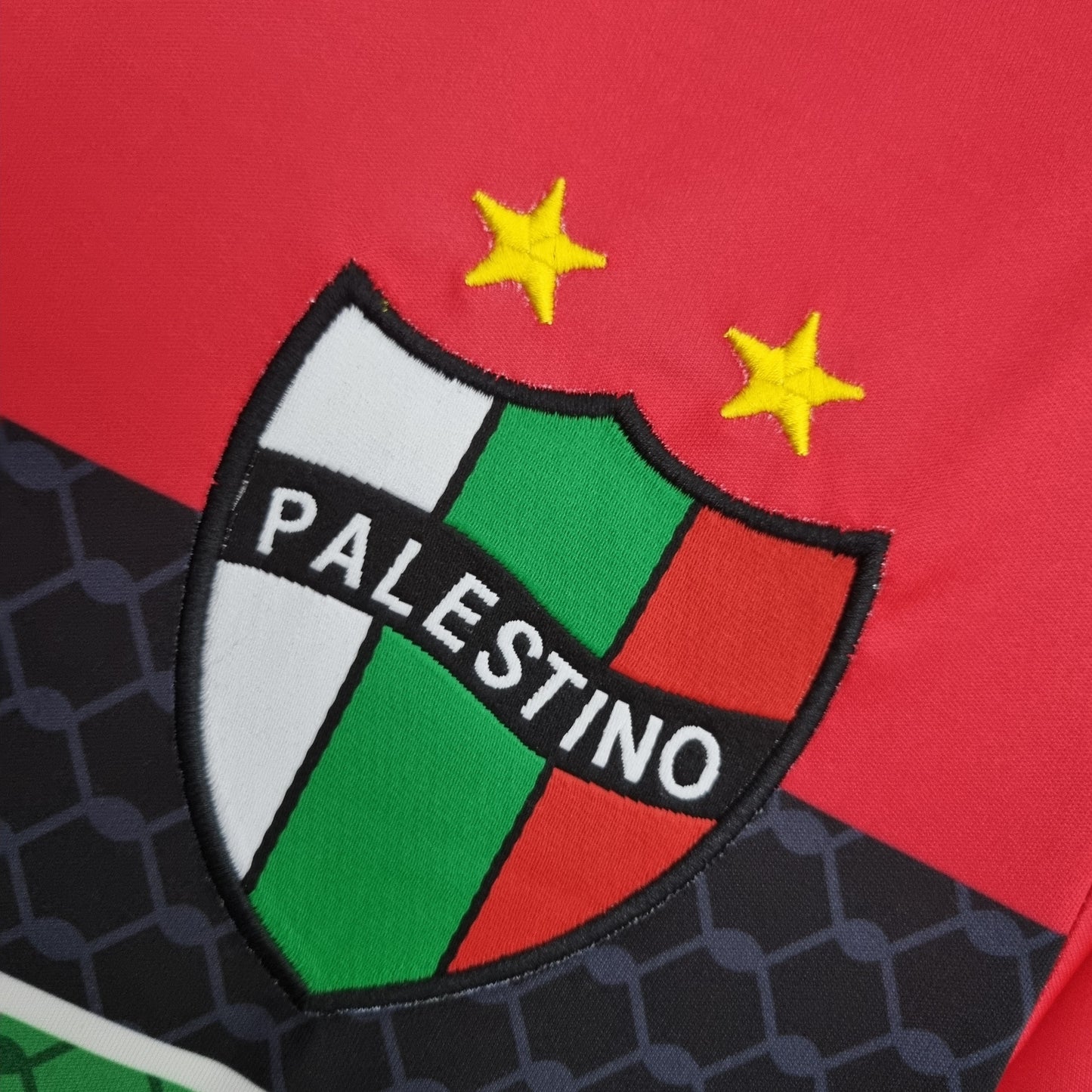 Camiseta Palestino Roja Chile Fútbol 2023