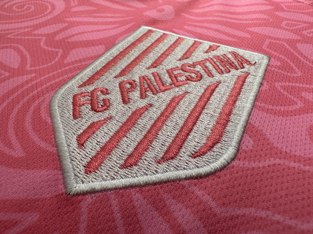 Camiseta Palestina Fútbol 2025 rosa