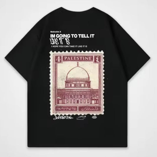 Camiseta negra Palestina