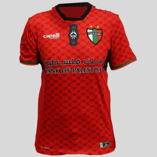 Camiseta Palestino Futbol  Chile 2025 Roja