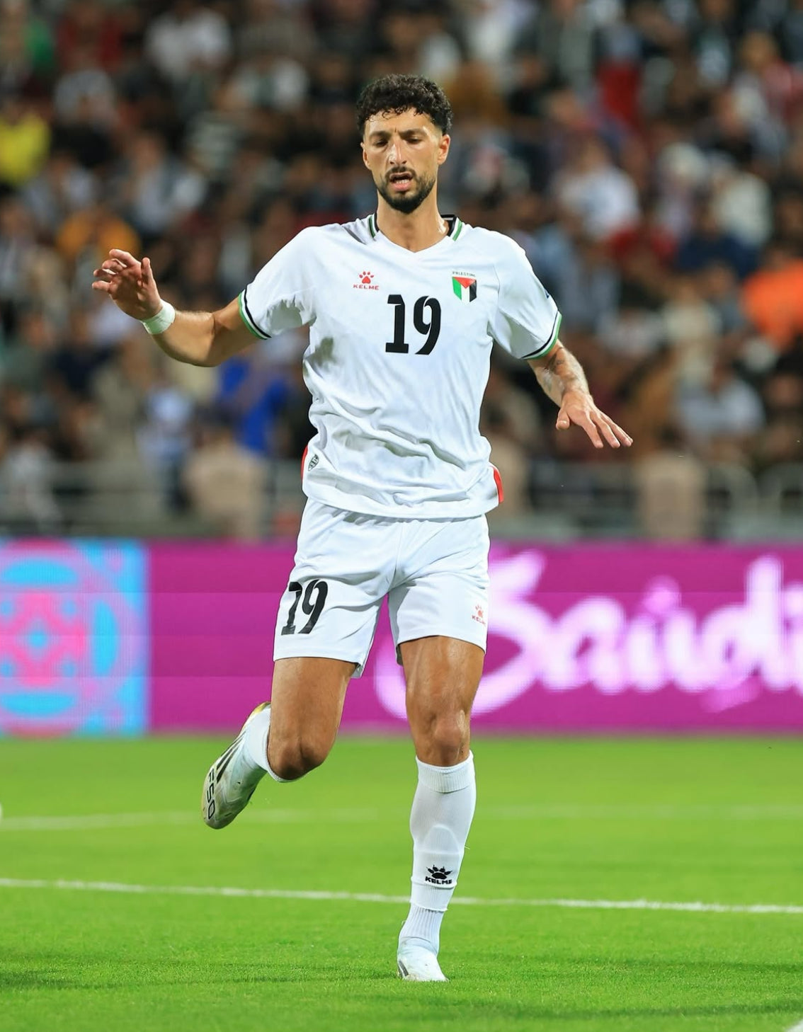 Camiseta Palestina Selección Nacional Fútbol Blanca 2025 Visitante