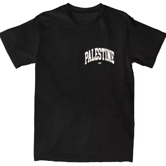 Camiseta Palestina negra Palestine