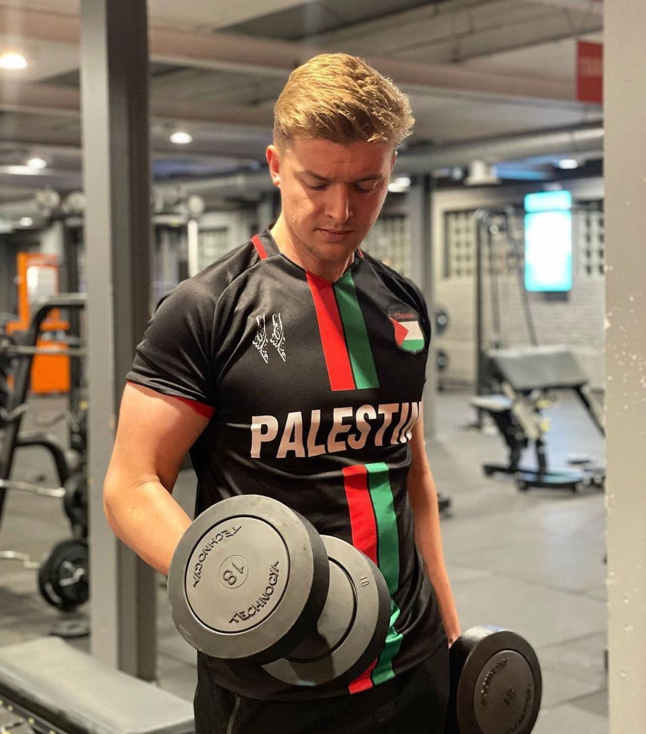 Camiseta Palestina Fútbol 2025 Negra con Mapa 11